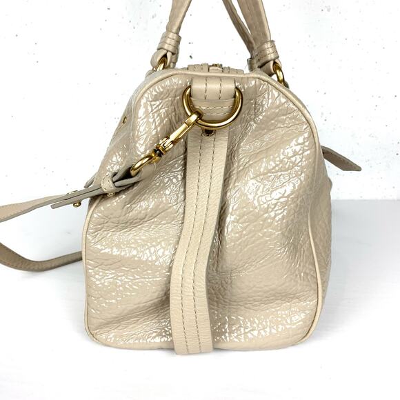 Marc Jacobs Leather Handle Tote Bag With Removable Shoulder Strap Tan Size Large - Picture 5 of 16